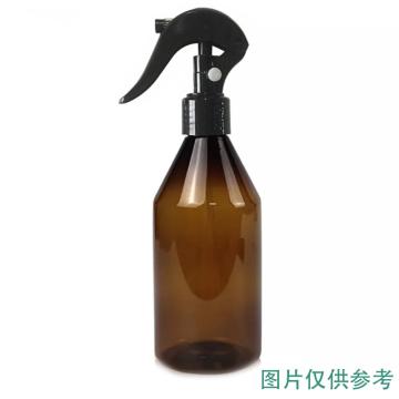 安赛瑞 便携式喷雾瓶（2个装）手压式小喷瓶手扣式小型喷壶喷雾器茶色塑料瓶 300ml，600343 售卖规格：2个/件