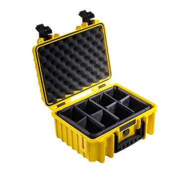 倍威 安全工具箱 数码设备防潮箱 底部间隔，Type 3000/Y/RPD 黄色，330x235x150 售卖规格：1个