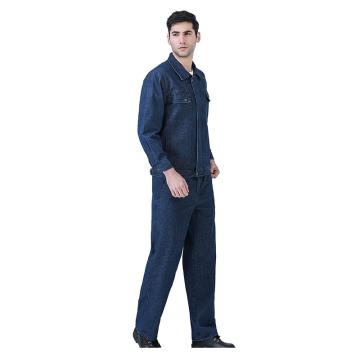 笙谷 牛仔服套装，XGDX04-S 纯棉加厚，蓝色牛仔工作服 售卖规格：1套