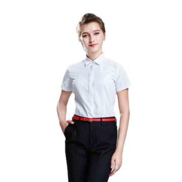 笙谷 短袖商务衬衫，XGZD116-35 女士白色涤棉 售卖规格：1件