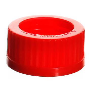 垒固 GL45开孔瓶盖（孔径34mm），W-020712 红色，PP材质，开孔直径34mm 售卖规格：1个