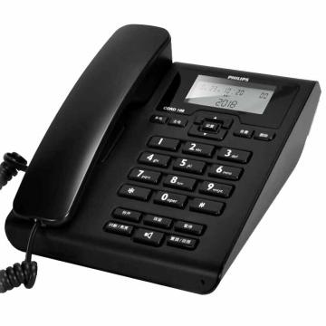 飞利浦/PHILIPS 有绳电话机，CORD108 黑色 售卖规格：1台