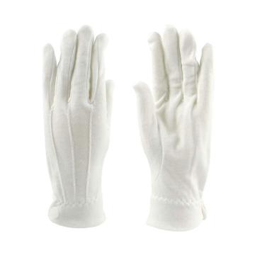 汉盾 背三筋带扣白色礼仪手套，HD-GP5502 涤纶22g，10付/打，220g/打 售卖规格：1付