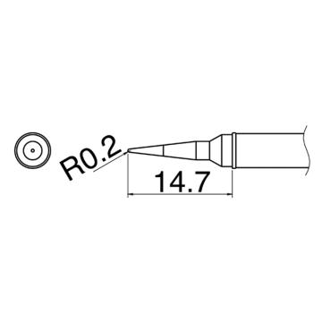 白光/HAKKO 焊咀T31系列，T31-03IL 配套焊台FX-100 售卖规格：1个