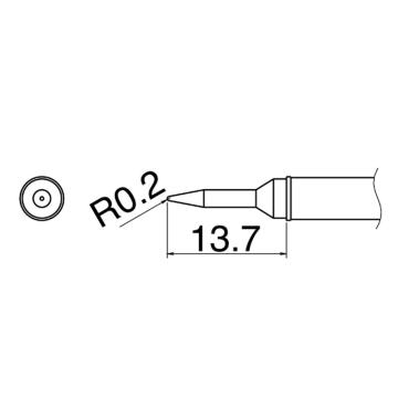 白光/HAKKO 焊咀T31系列，T31-02SBL 配套焊台FX-100 售卖规格：1个