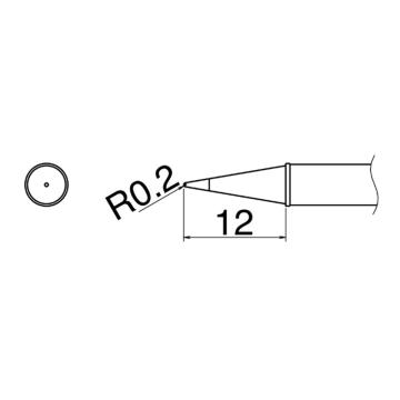 白光/HAKKO 焊咀T31系列，T31-02BL 配套焊台FX-100 售卖规格：1个