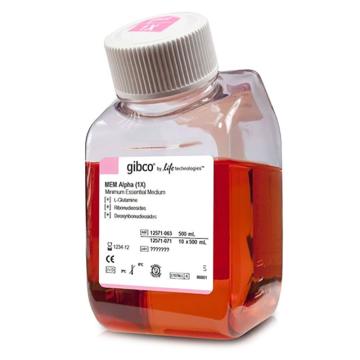 Gibco MEM α，核苷，12571063 ，500ml 售卖规格：1瓶