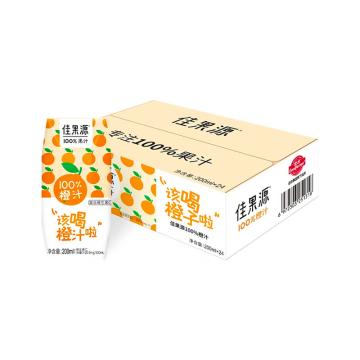 佳果源 果味饮料，100%复合橙汁200ml*24瓶 售卖规格：1箱