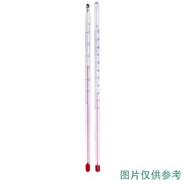 垒固 20cm有机液体棒式温度计（包过检），0-50℃，分度值1℃，B-036801 售卖规格：1支