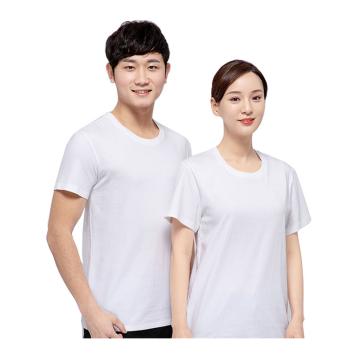 笙谷 夏季圆领短袖，XG-91T076-L 纯棉T恤白色 售卖规格：1件