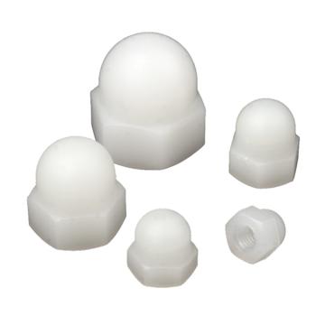 巧达五金 尼龙盖形螺母，GB923，M8，PA66，白色 售卖规格：1个