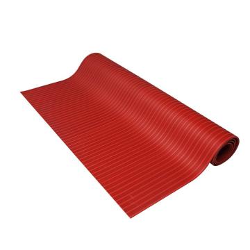 爱柯部落 绝缘垫，耐信 厚度5mm 红色，1×5m×5mm 耐高压 条纹防滑 售卖规格：1卷