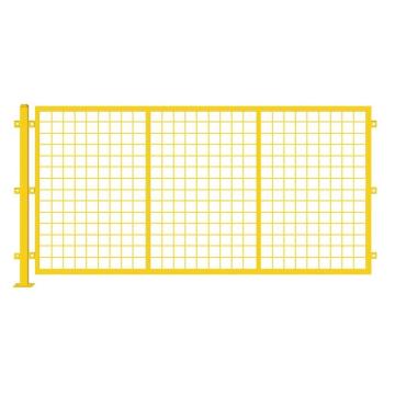 安赛瑞 仓库车间隔离网,高2.0m×宽3m,含1根立柱,黄色，200633 售卖规格：1套