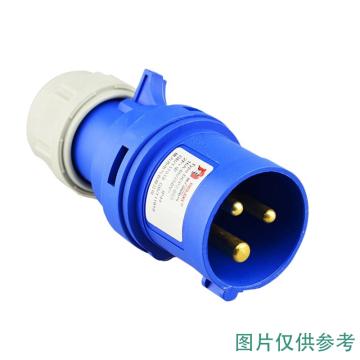 德力西/DELIXI 工业插头，DHADEP2023U DEP2-023 32A 3芯 250V IP44 售卖规格：1个