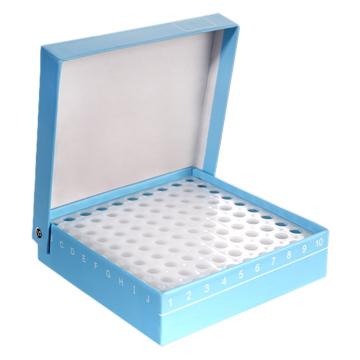 垒固 纸质冻存管盒（翻盖式），0.5ml、100孔、塑料隔断，盒内有编号，S-004817 售卖规格：1个