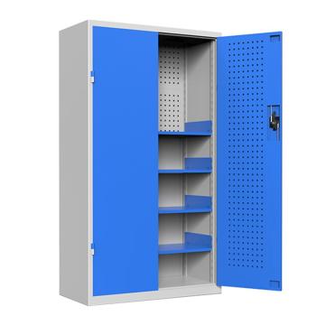 锴源 通门带网工具柜，KY-G002,蓝色+白色 1800×1000×500mm 售卖规格：1个