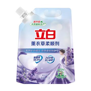 立白/LIBY 衣物柔顺剂，薰衣草香1L 售卖规格：1袋