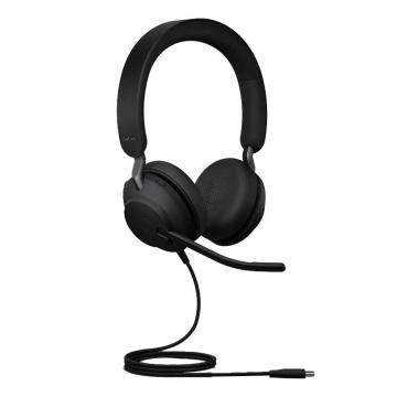 捷波朗/JABRA 头戴式降噪话务耳机，Evolve2 40 Stereo USB 双耳黑色 售卖规格：1套