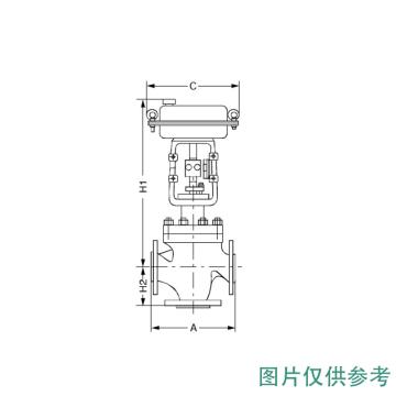 远大阀门 气动三通合流调节阀，ZMXAQ-16P DN100 配用国产机械型定位器带反馈，减压器 售卖规格：1台