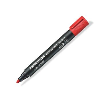 施德楼/STAEDTLER 油性记号笔，352红色 工业标记笔粗 线幅2mm（10支/盒） 售卖规格：1支
