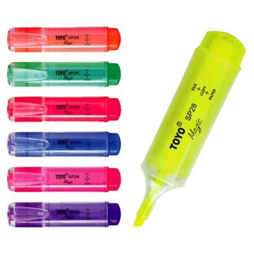 东洋 幻彩荧光笔，SP28 黄色 10支/盒 售卖规格：1盒