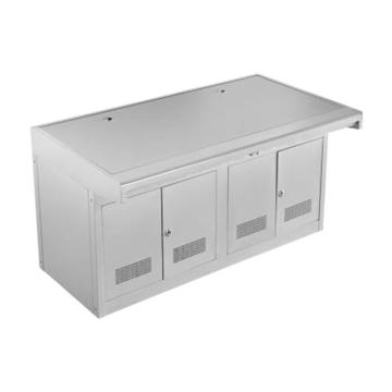 哈德威 国标超厚监控操作台，双联,尺寸(mm):1600×900×750,全白 对开门下柜,不含安装 售卖规格：1台