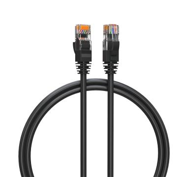 海乐 超五类非屏蔽无氧铜线芯网络跳线，HT-220H-0.5M 黑色，0.5米，10条起订 售卖规格：1条