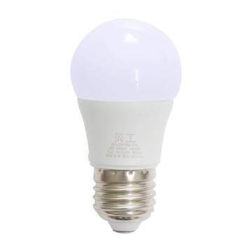 贝工 LED灯泡，BG-QP05B-5W，暖光 E27 售卖规格：1个