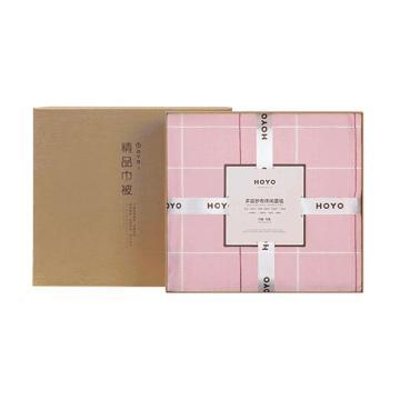 HOYO 索菲格四季毯单条礼盒装，150*200cm，1140g/条 粉5509 单位：盒