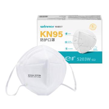 稳健 防颗粒物口罩，604-009496-01 KN95，耳戴式 售卖规格：15个/盒
