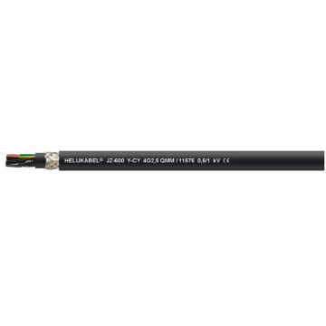 和柔/HELUKABEL 电缆，JZ-600-Y-CY 4G10qmm（订货号：11604） 售卖规格：1米