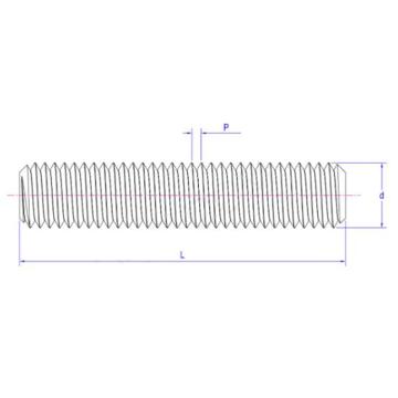 镁沃/MWO 全螺纹螺栓，HG/T20613 35CrMo，M30X120mm 售卖规格：1个