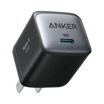 安克/Anker 氮化镓GaN2 超能充，A2146黑 适用苹果快充充电器不可折叠 黑 售卖规格：1个
