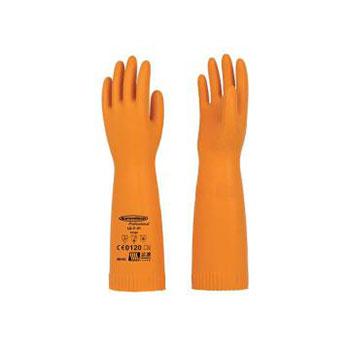 兰浪 天然橡胶植绒防化手套，SR242，XL码 ，42cm，加长款 售卖规格：1双
