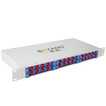 博扬 光纤终端盒，BY-FC-24 机架式光纤终端盒FC通用型 24口 冷轧钢板 售卖规格：1个