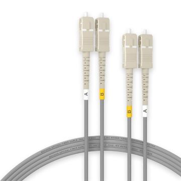 博扬 光纤跳线，BY-K5112M 铠装SC-SC 5米 多模双工 低烟无卤外被 售卖规格：1个