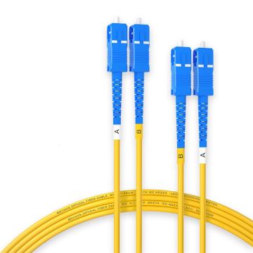 博扬 光纤跳线，BY-3112S SC-SC 3米 单模双芯 低烟无卤外被 售卖规格：1根