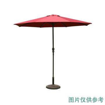 京路发 遮阳中柱伞（手摇伞），JLF-SYS直径2.7米托普色 金属铁骨架，涤纶防水布，大理石座 售卖规格：1把