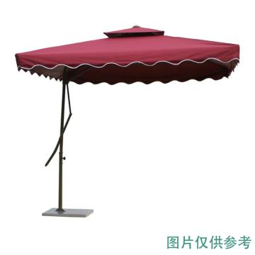 京路发 岗亭遮阳扳手伞，JLF-BSS直径2.5米酒红色 铁管烤漆，涤纶布，注水底座 售卖规格：1把