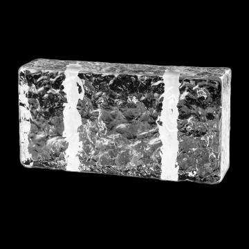 哈德威 玻璃砖，双面冰晶-竖孔50*100*200mm 每25块配一支高透水晶胶 售卖规格：25块/包