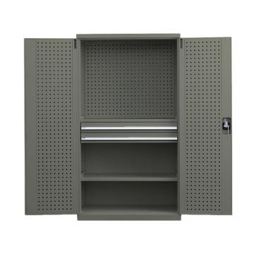 盛悦欣美 重型置物柜，工业灰色,1000×500×1800mm 有挂板内二抽三层 售卖规格：1个