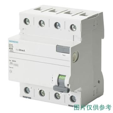 西门子/SIEMENS 微型剩余电流保护断路器，5SV43140 5SV4 2P 40A 30mA A 单漏电保护 售卖规格：1个
