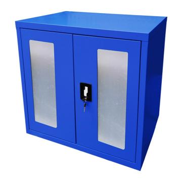 Raxwell 蓝色亚克力门矮柜(二层板)，RHST0040 尺寸(长×宽×高mm):900×500×1000 售卖规格：1套