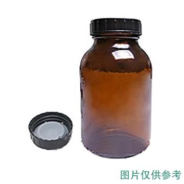 CNW 50mL棕色玻璃广口瓶，含PP盖子及LKD内衬，DIN 32，VAEQ-P14802-50A-24 1盒，24个/盒 售卖规格：1盒