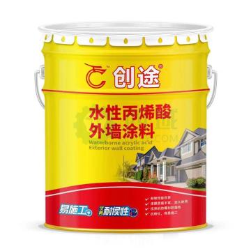 创途/CHUANGTU 水性丙烯酸外墙涂料，N707，咖啡，20kg/桶 售卖规格：20公斤/桶