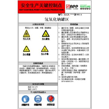 安赛瑞 氢氧化钠应急处置-标识牌，（可以按内容定制），60×80cm，铝板厚度1.5mm 售卖规格：1个