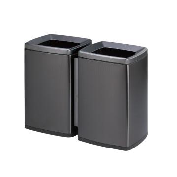 月桐 不锈钢方形分类垃圾桶，YFT-04B 售卖规格：1个