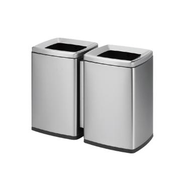 月桐 不锈钢方形分类垃圾桶，YFT-04A 售卖规格：1个