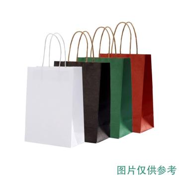 安赛瑞 手提牛皮纸袋，240287 墨绿色 21×11×27cm，中号竖版 售卖规格：25个/捆