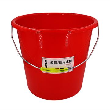 功成狮 红色水桶15L 塑料水桶带提手 不带盖，SJTD0001